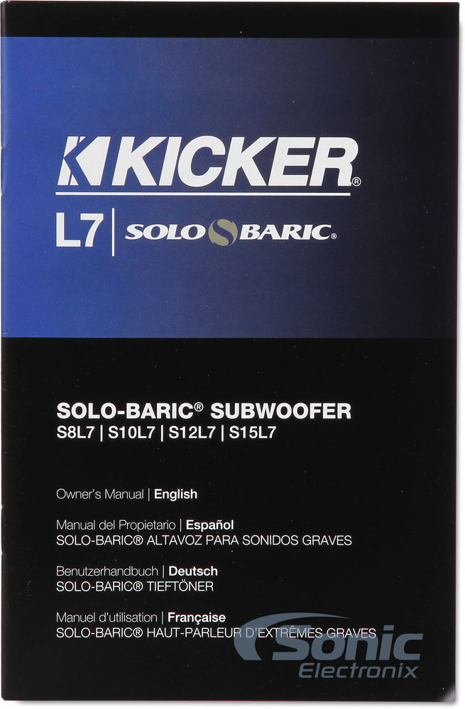 Kicker Solo-Baric S15L74 (11S15L74) Image 7