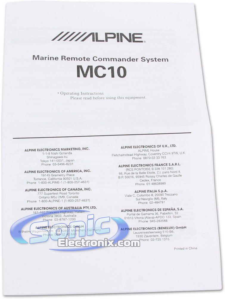 Alpine MC10 Image 3