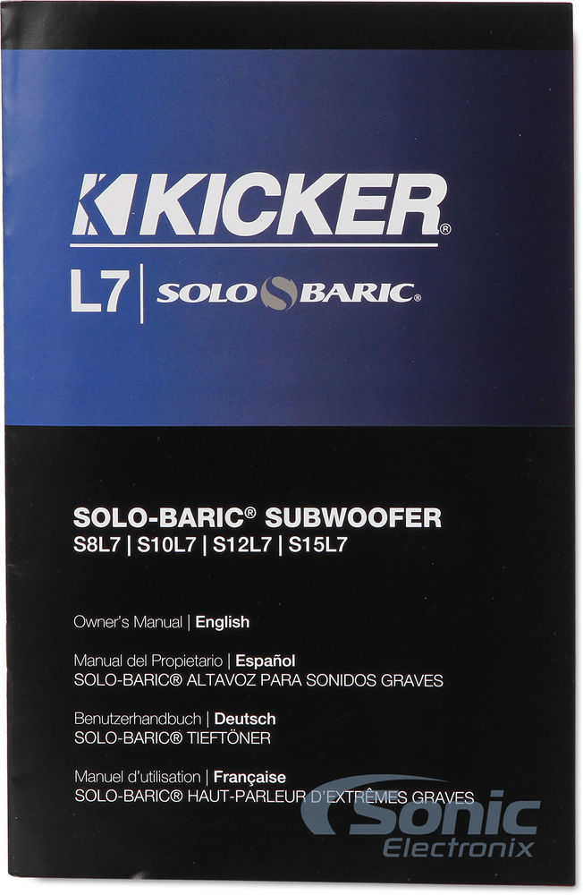 Kicker Solo-Baric S12L72 (11S12L72) Image 7