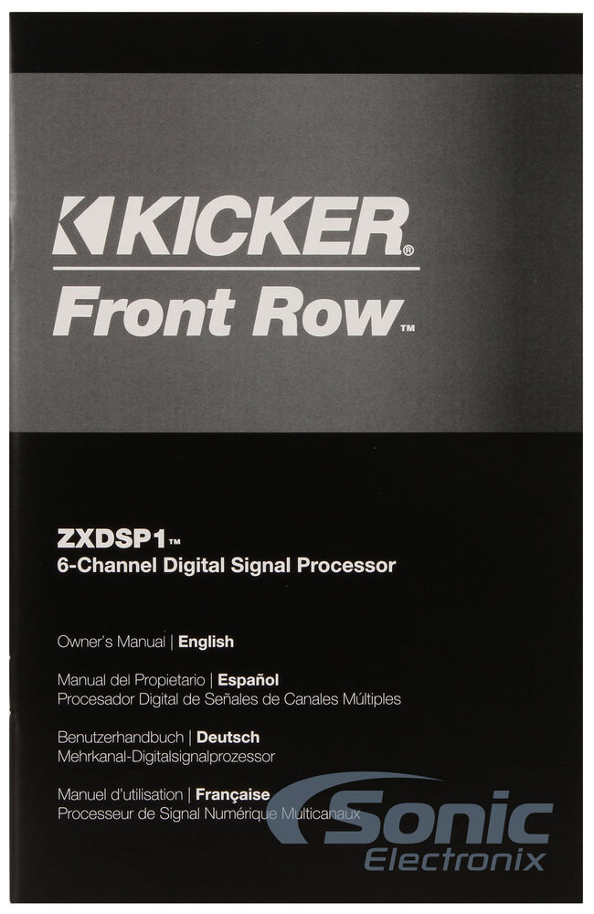 Kicker Front Row ZXDSP1 (12ZXDSP1) Image 8