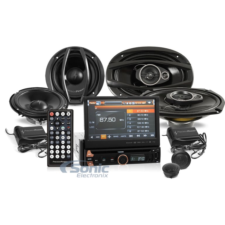 Precision Power Flip-Out Bluetooth Stereo w/ 6-1/2" & 6"x9" Speakers Package Image 1