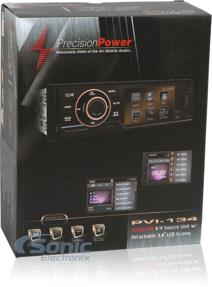 Precision Power Single DIN DVD Stereo & 6-1/2" Speakers Package Image 11