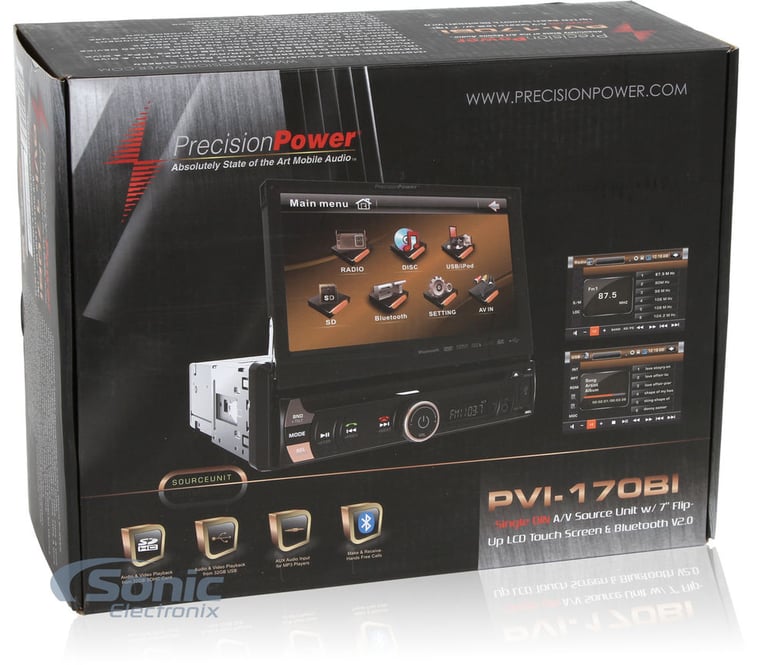 Precision Power Flip-Out Bluetooth Stereo w/ 6-1/2" & 6"x9" Speakers Package Image 13