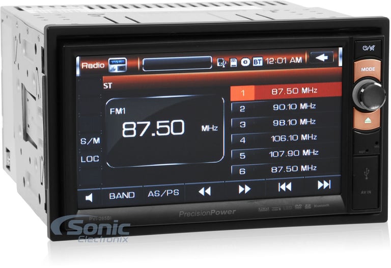 Precision Power Double DIN Bluetooth Stereo w/ 6-1/2" & 6"x9" Speakers Package Image 2