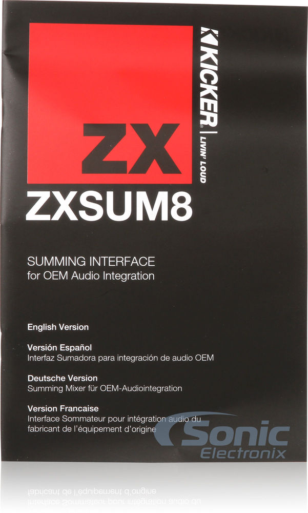 Kicker ZXSUM8 (10ZXSUM8) Open Box Image 9