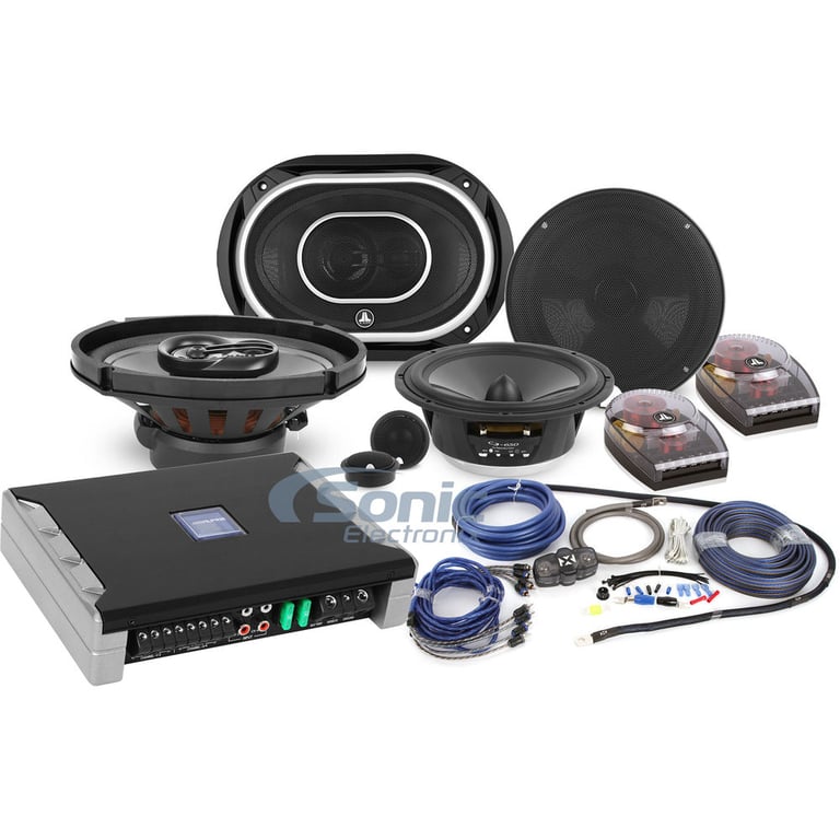 JL Audio + Alpine Amplified 4-Ch. High Fidelity System w/ 6.5" & 6x9" Speakers Image 1