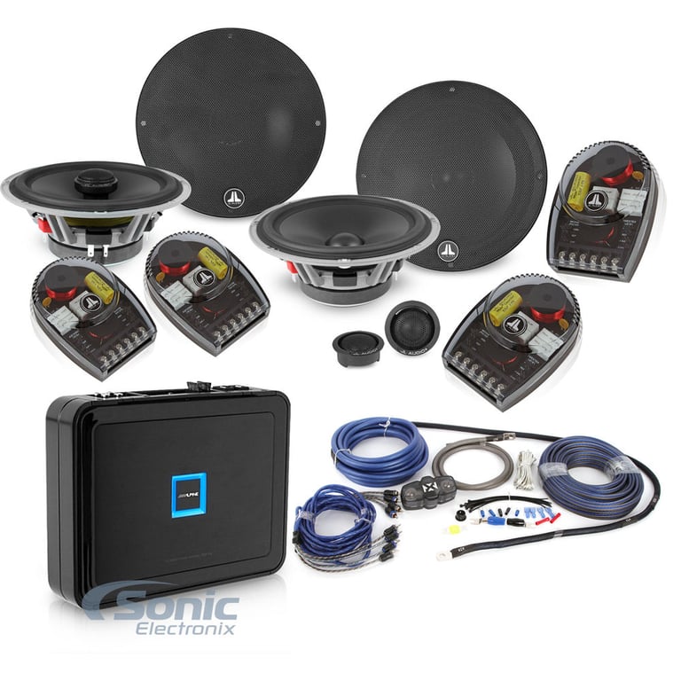 JL Audio + Alpine Amplified 4-Ch. System w/  6.5" Speakers Image 1