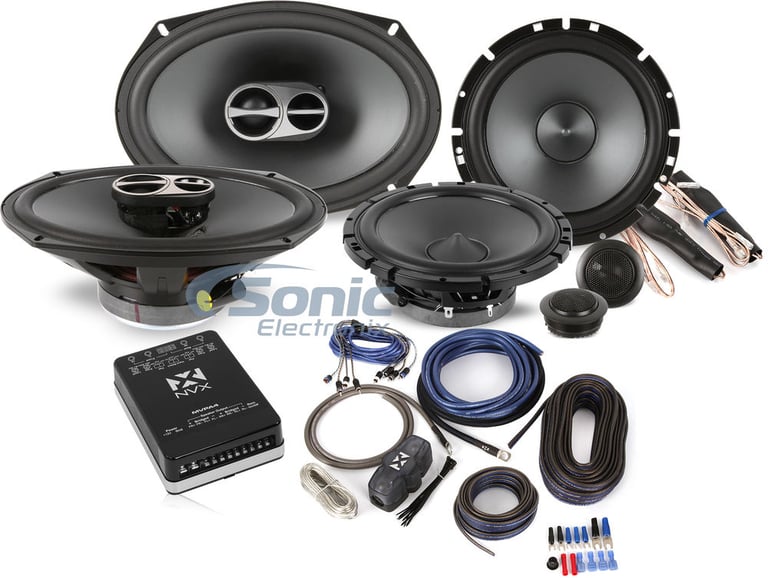 Alpine Type-S Ultra-Compact 4-Channel Amplified System with 6.5" & 6x9" Speakers Image 1