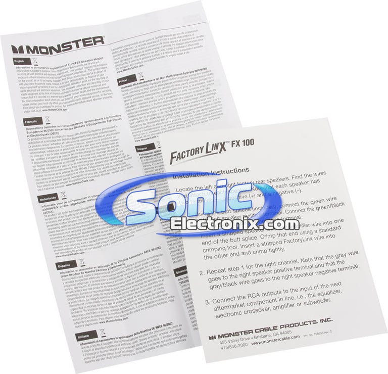 Monster Cable FX 100 Image 4