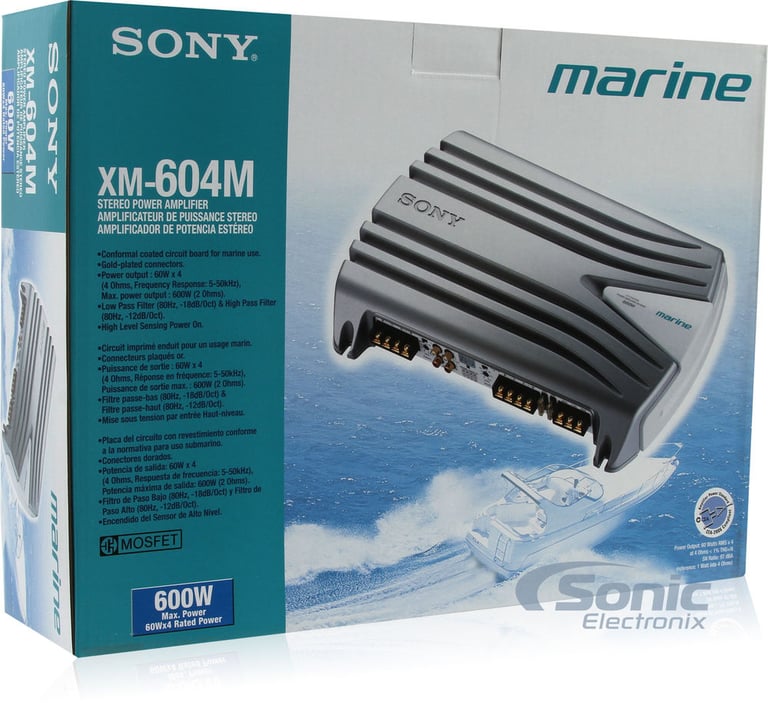 Sony XM-604M Limited Edition Amplifier Open Box, Very Good Condition (Used) Image 7
