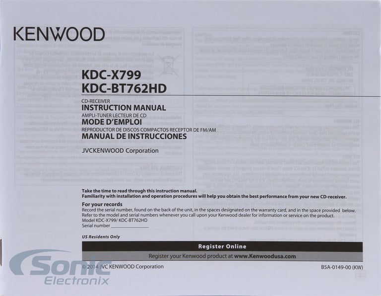 Kenwood KDC-BT762HD Image 9