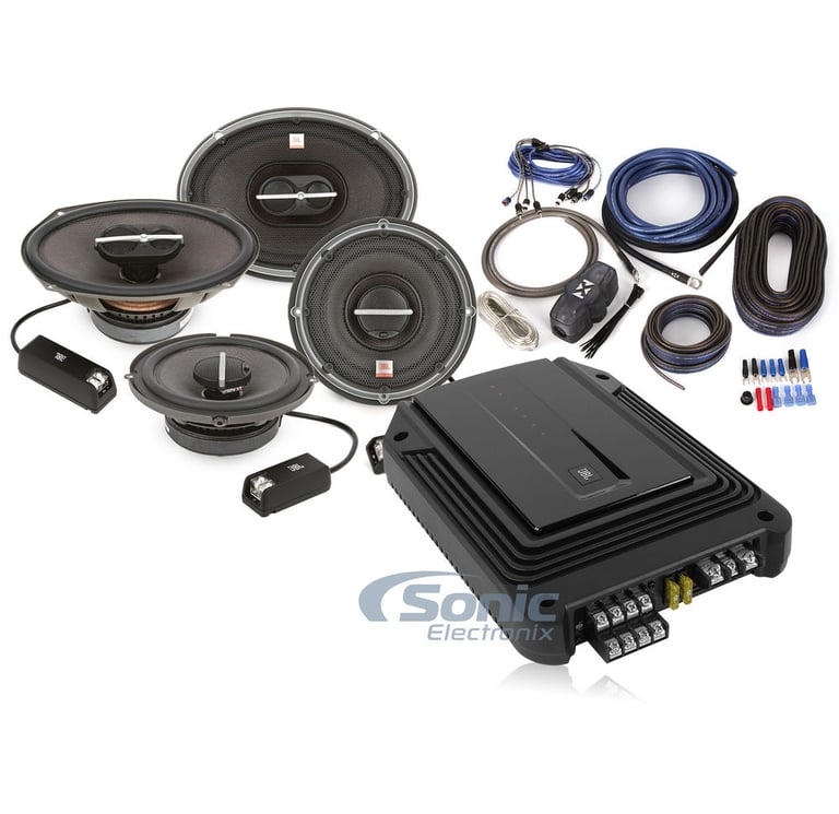 JBL 4-Channel Amplified Setup with 6-1/2", 6x9" Speakers and Wiring Kit Image 1