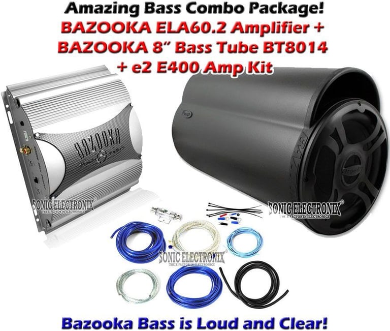 Bazooka ELA60.2 + Bazooka BT8014 + e2 E400 Image 1