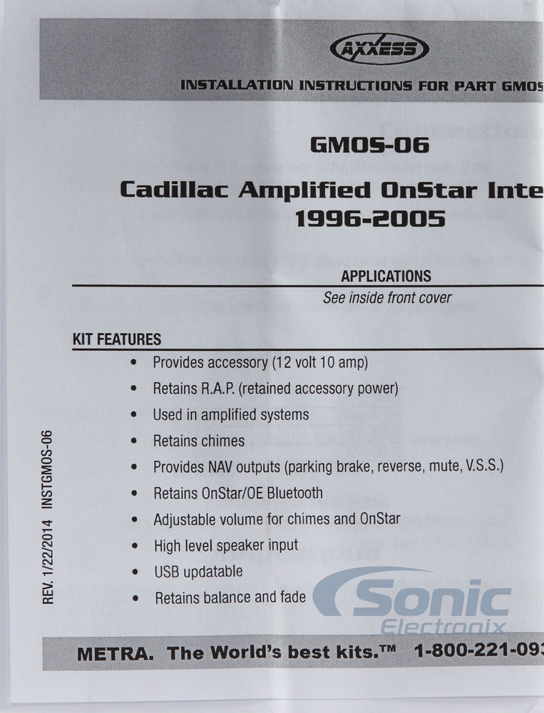 Axxess GMOS-06 Wiring Interface Image 6