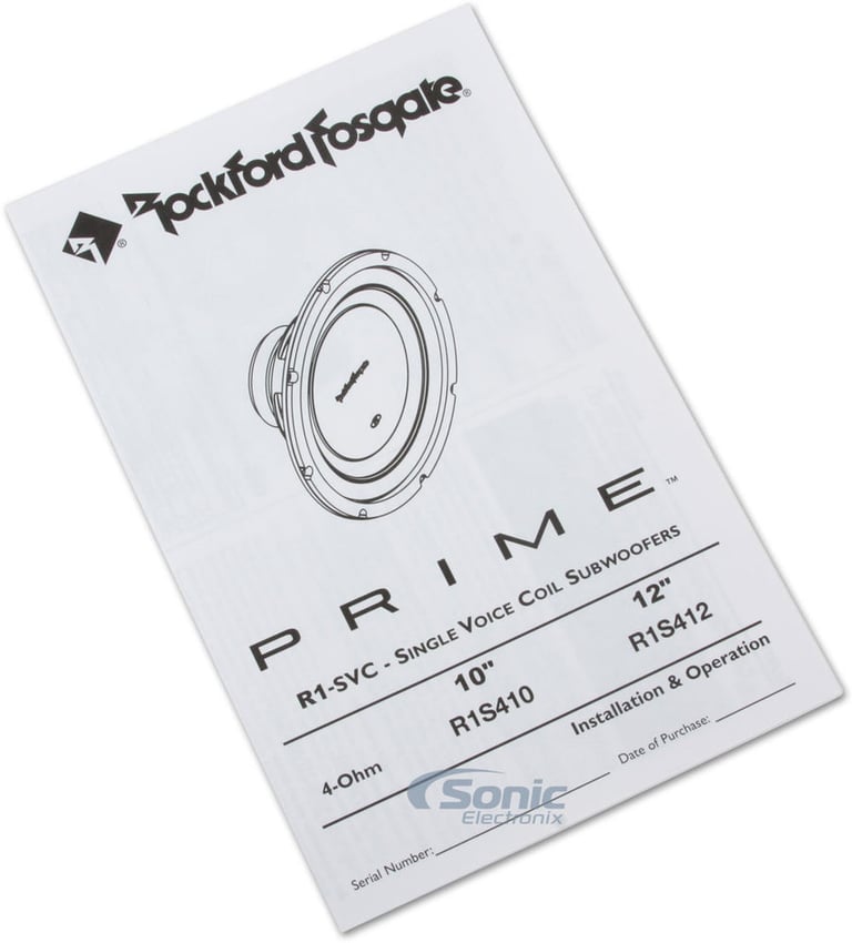 Rockford Fosgate Prime R1S4-12 Image 3