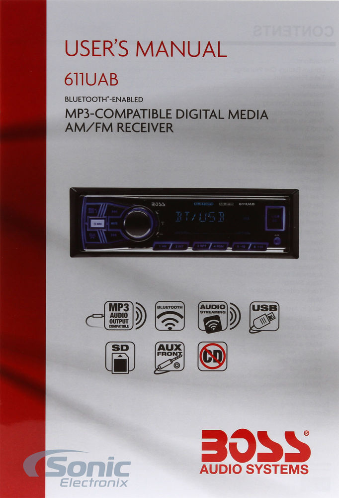 BOSS Audio 611UAB (Open Box, Complete) Image 10