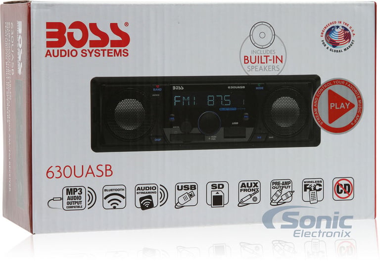 AM/FM Bluetooth Radio with Front Aux, USB + Built-In Speakers (No CDs) Image 9