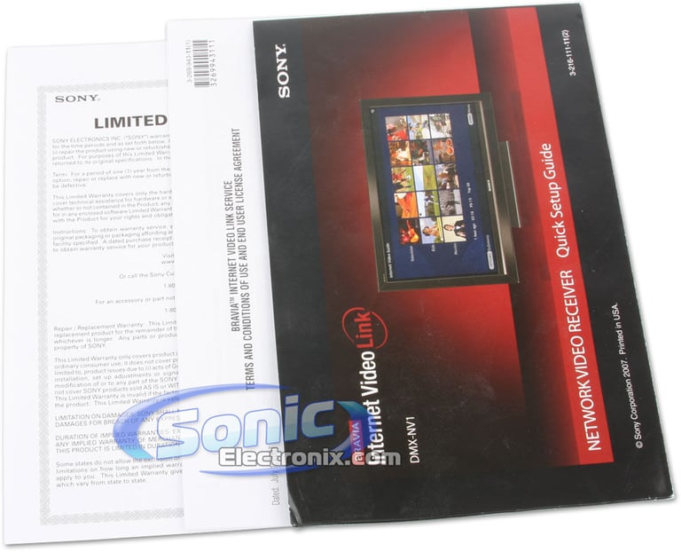 Sony Bravia Internet Video Link DMX-NV1 Image 7