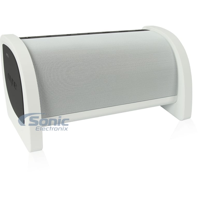 NYNE Audio Bass Portable/Home Wireless Bluetooth Speaker (White/Silver) Image 1