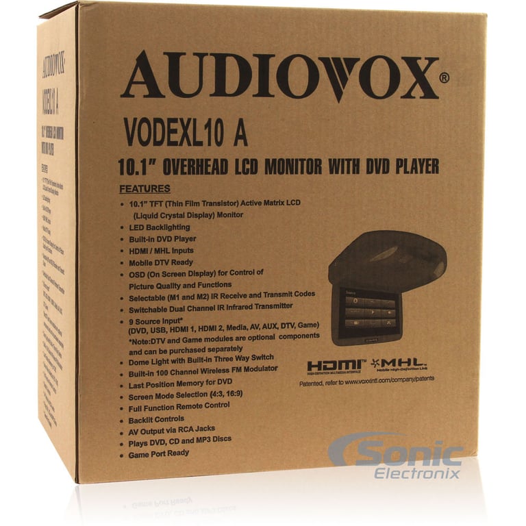 Audiovox VODEXL10A Image 17