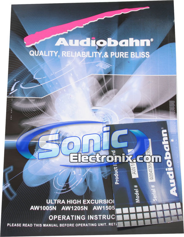 Audiobahn AW1005N Image 5