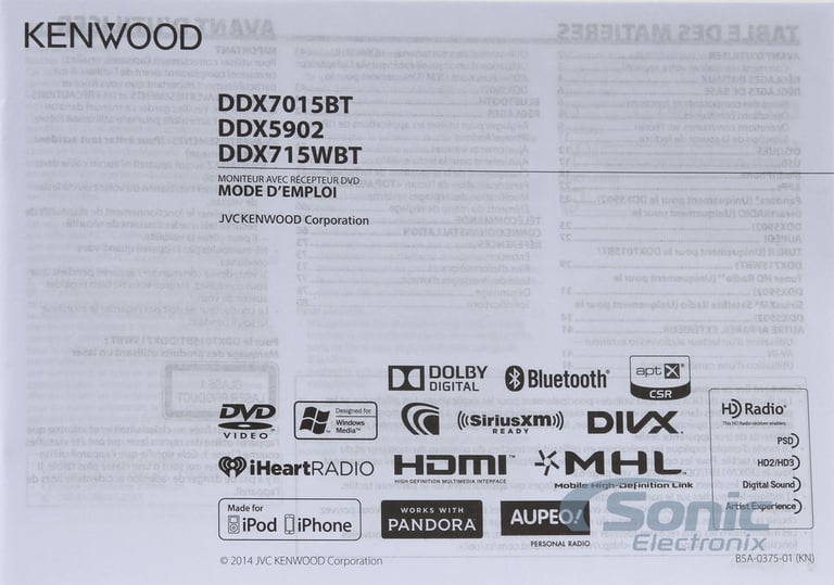 Kenwood eXcelon DDX5902 Image 7