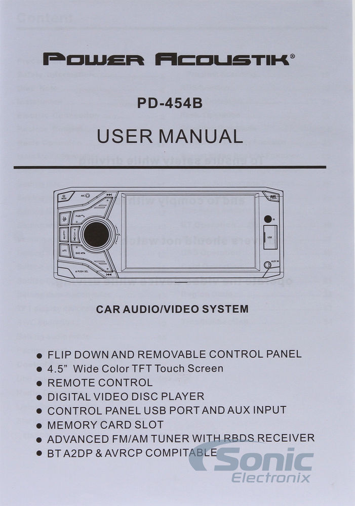 Power Acoustik PD-454B OPEN BOX COMPLETE Image 7