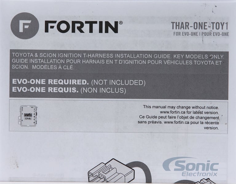 T-Harness for Select 1995 - 2015 Toyota/Scion Vehicles (Fortin THAR-ONE-TOY1) Image 2