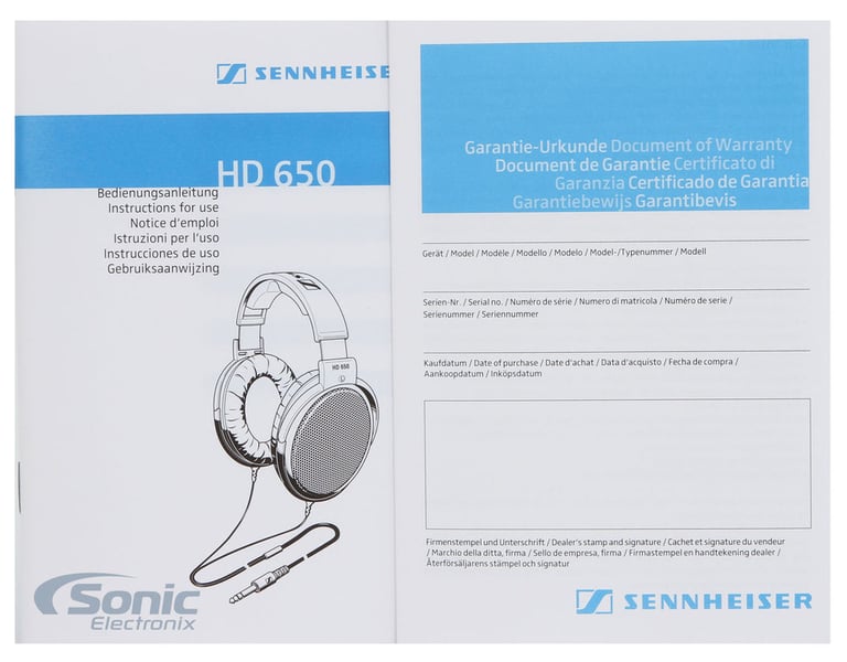 Sennheiser HD 650 Audiophile-Grade Hi-Fi Professional Headphones (NO VIP) Image 12