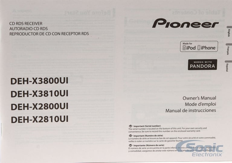 Pioneer DEH-X3800UI Image 8