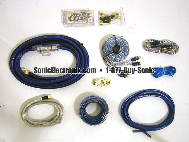 Phoenix Gold TSX4404 4 Gauge Kit -- For 1 or 2 Amplfiers Image 1