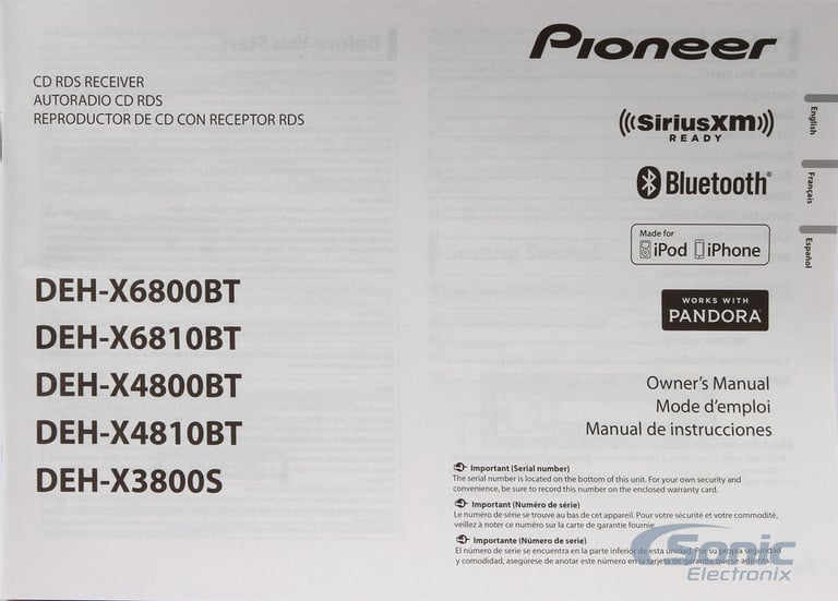 Pioneer DEH-X6800BT (Ships as DEH-X6900BT) Image 9