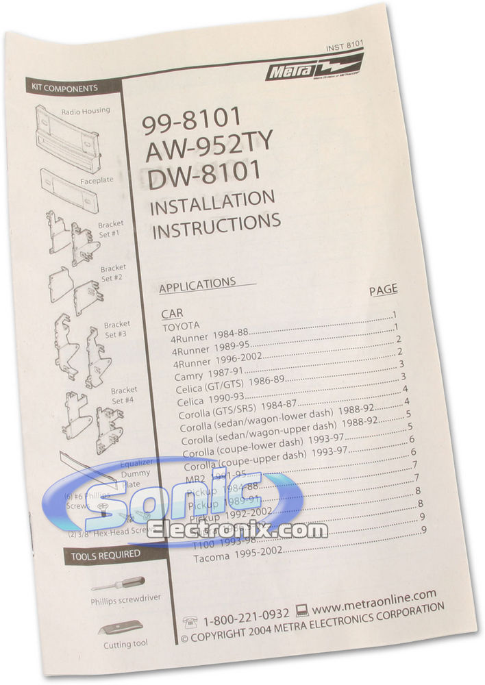 Metra 99-8101 Dash Kit Image 2