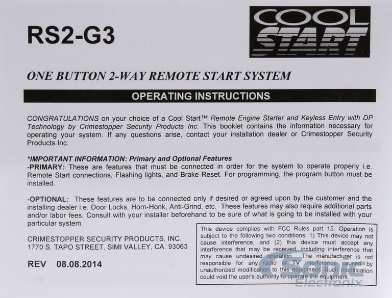 Crimestopper + Fortin 2-Way Remote Start System for Select 14 - Up GM Pickups Image 13