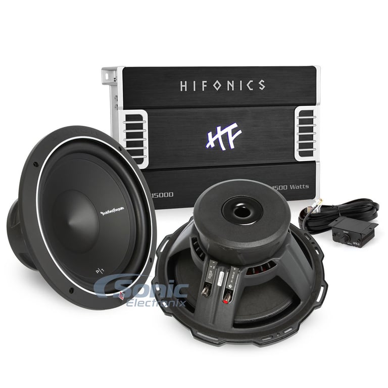 Rockford Fosgate & Hifonics  - Dual 12" Bass Bundle Image 1