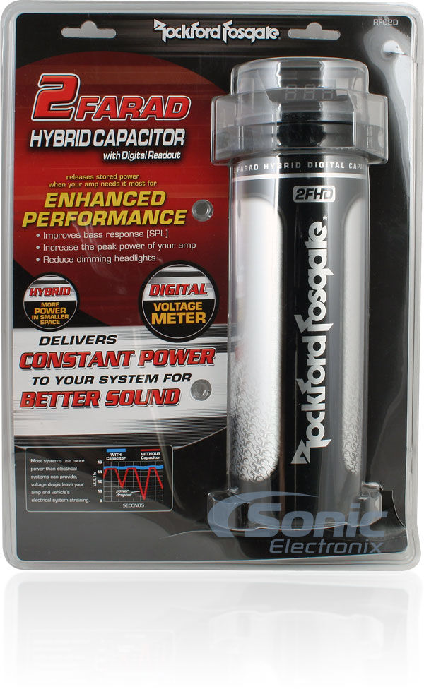 Rockford Fosgate RFC2D 2 Farad Capacitor Image 5