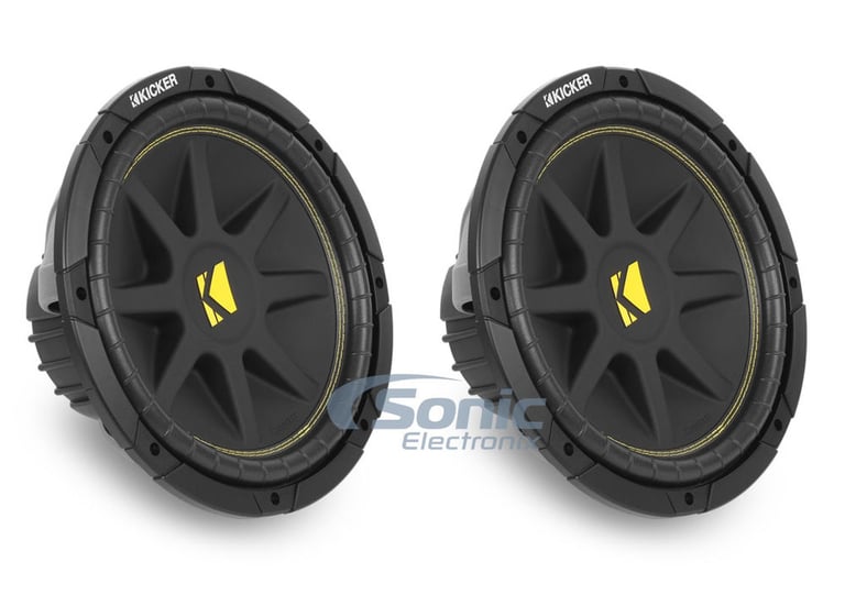 Kicker 10C12D4 Subwoofer Pair Combo Image 1