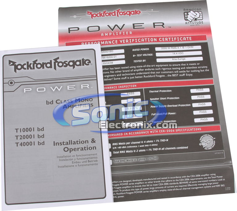 Rockford Fosgate Power T20001bd  Image 11