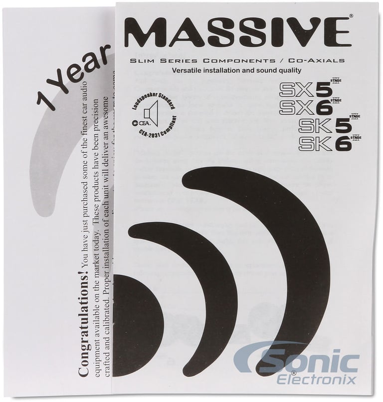 Two Pair of Massive Audio SX 5 II (Design inspired by Memphis Car Audio!) Image 10