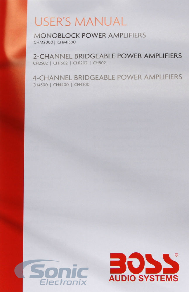 Boss CHM1500 Image 7