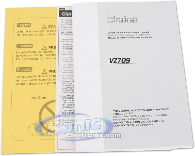 Clarion VZ709 (VZ-709) Factory Refurbished Image 12