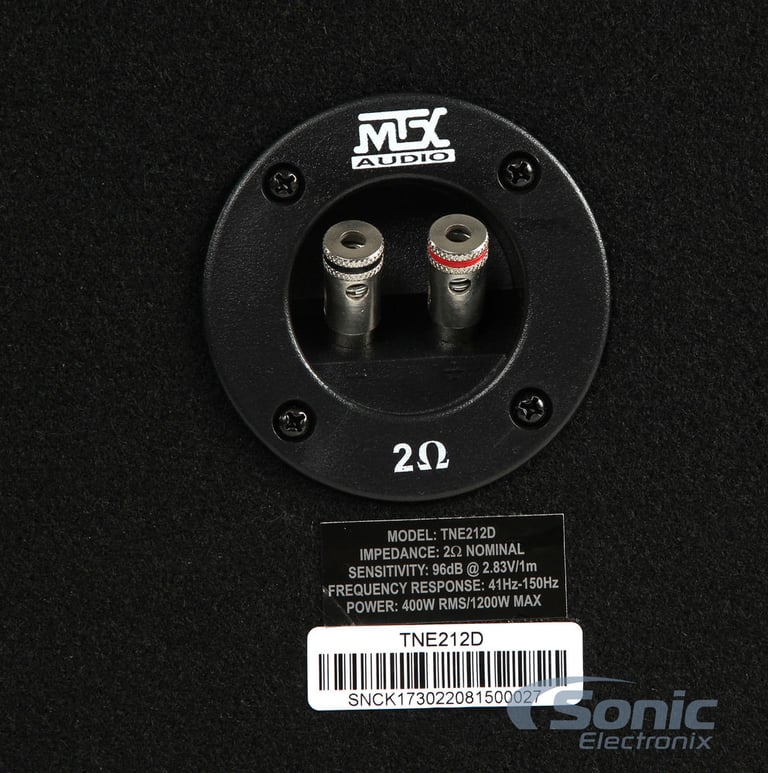 MTX Audio TNE212D Terminator Dual Subwoofer Package Open Box (Complete) Image 4