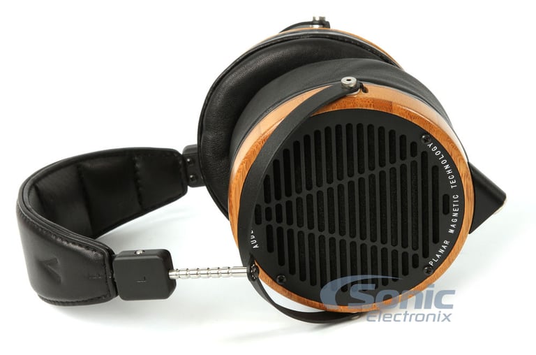 Audeze LCD-2 Bamboo / Leather (LCD2-B-L-TC) Like New Complete Image 2