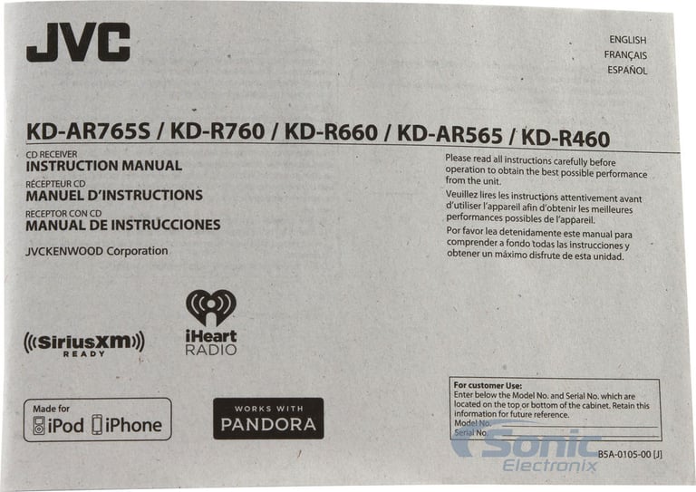 JVC Arsenal KD-AR565 Image 7