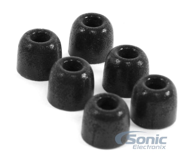 Comply T-400 Premium Isolation Earphone Tips (Black, 3 Pairs, Medium - 17-40101-11) Image 1
