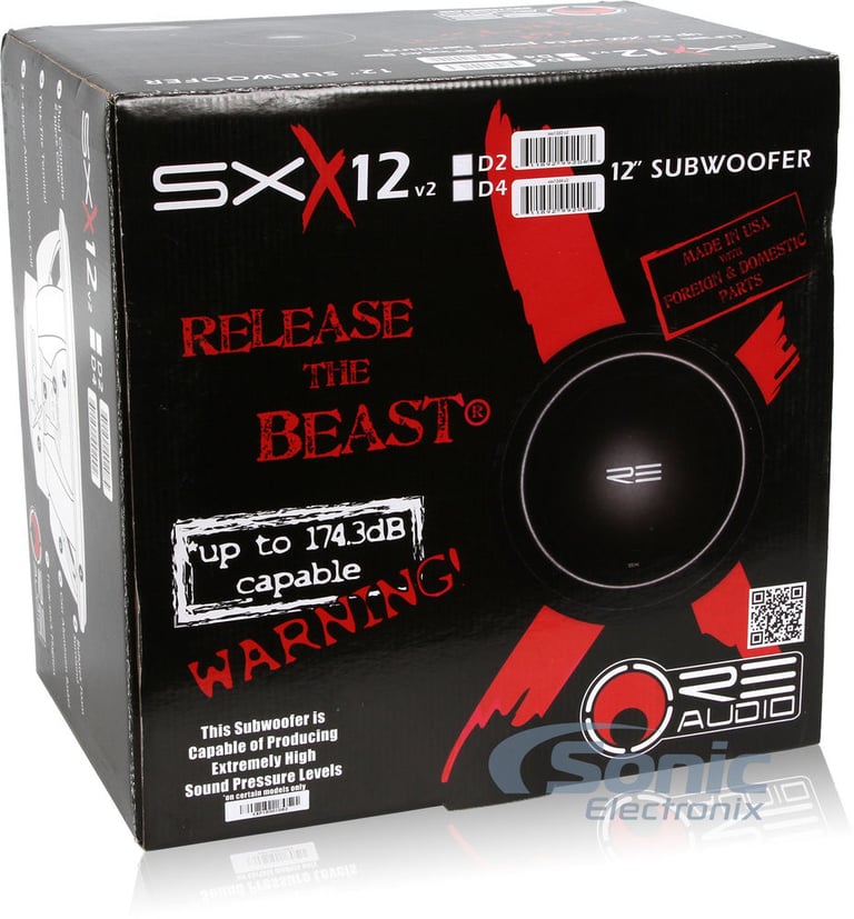 RE Audio SXXv2-12D4 + Hifonics BRX2000.1D Image 6