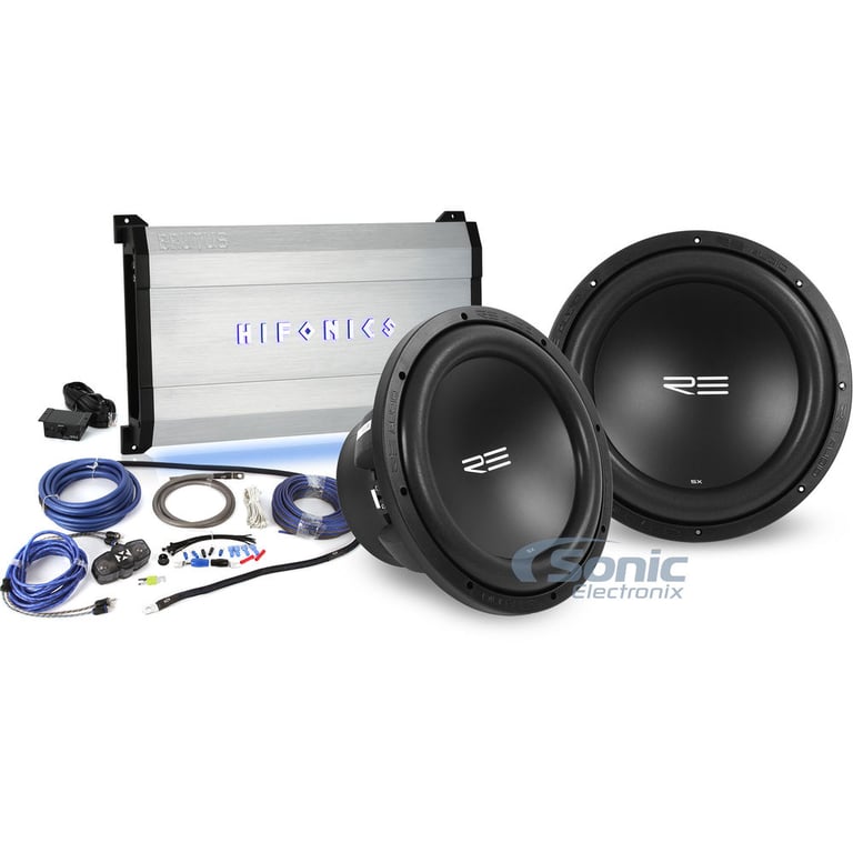 RE Audio SXXv2-12D4 + Hifonics BRX2000.1D Image 1