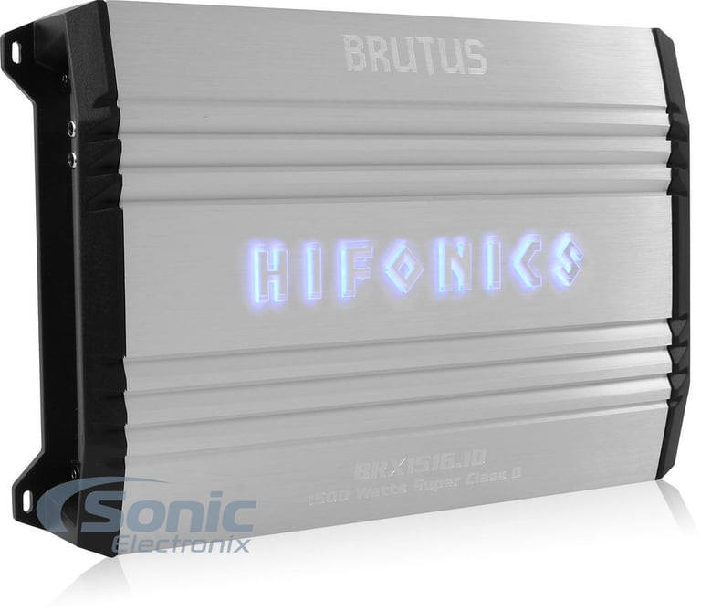 Hifonics BRX1516.1D 1500W RMS + 15" NVX VCW154 Subwoofer + Amp Wiring Kit Image 2