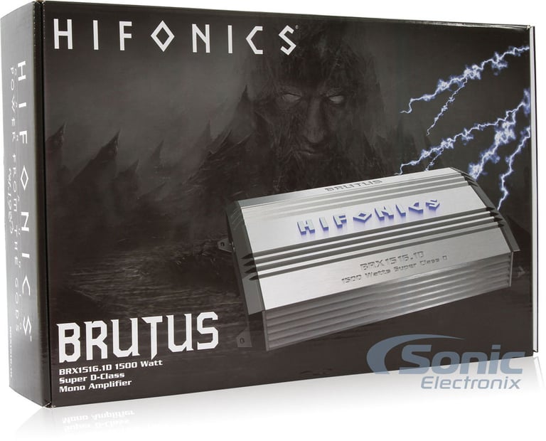 Hifonics BRX1516.1D 1500W RMS + 15" NVX VCW154 Subwoofer + Amp Wiring Kit Image 8