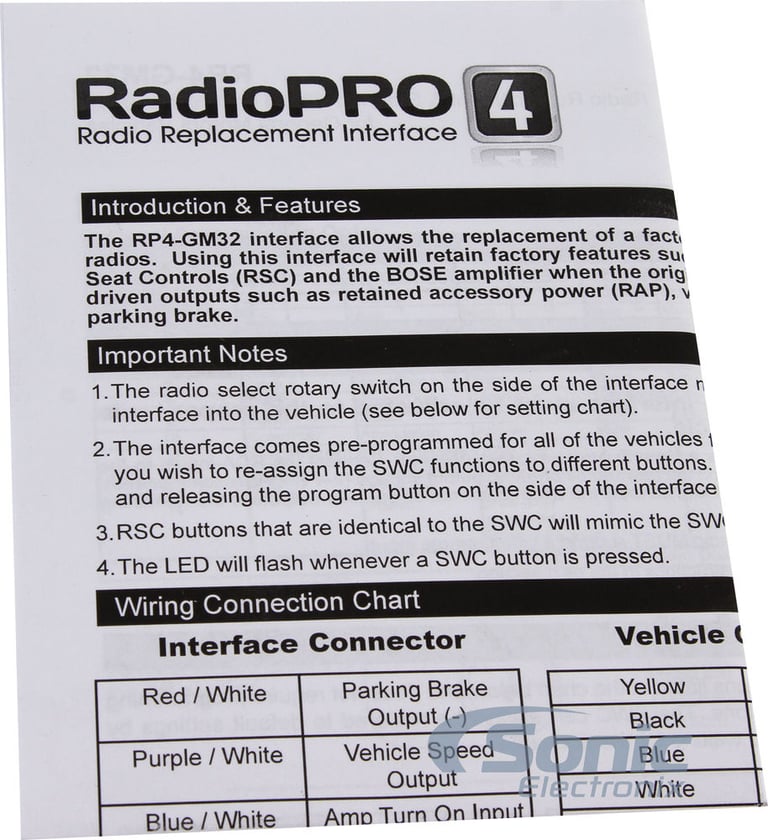 PAC RadioPro RP4-GM32 Image 5
